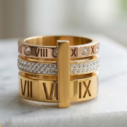 Luna Radiance Ring Gold Plated 18k